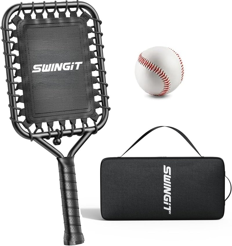 Swing It Fungo Baseball Racket for Fly Balls, Grounders, and Line Drives, Fungo Bat Softball Training Equipment for Coaches and Parents - Image 1